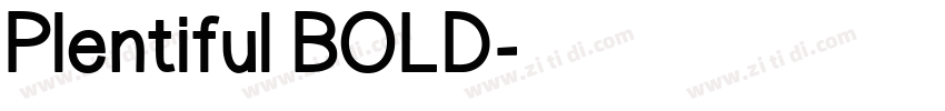 Plentiful BOLD字体转换